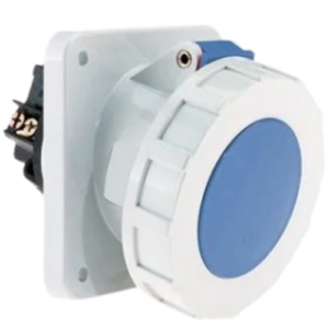 Socket Outlet Angled Water Tight IP67 3 Pin 32Amp