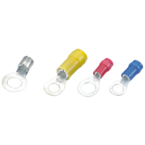 Ring Type Tinned Copper Cable Terminal Ends - Insulated & Non Insulated