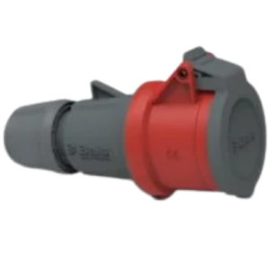 With cable sleeve 63A cable gland (IP-44): 32 Amp 5 Pin